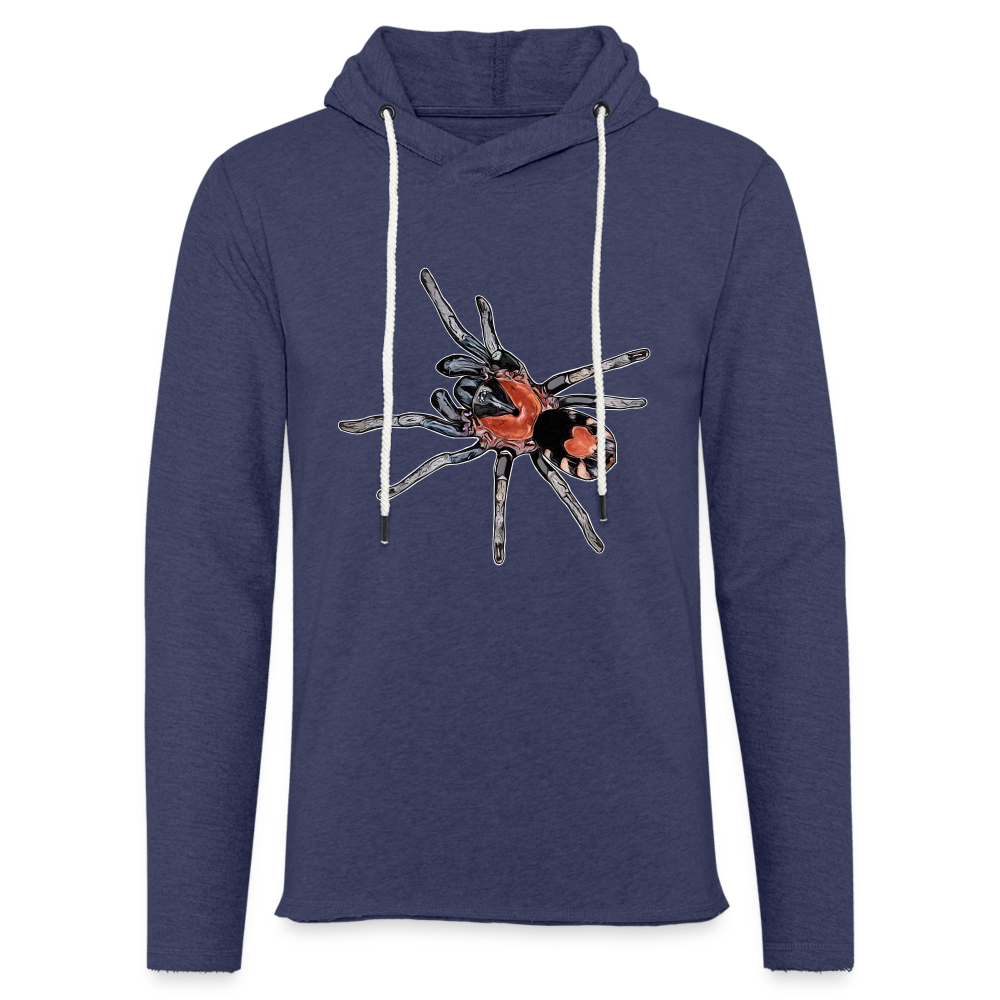 Unisex Kapuzensweatshirt Cyriocosmus elegans - Navy meliert