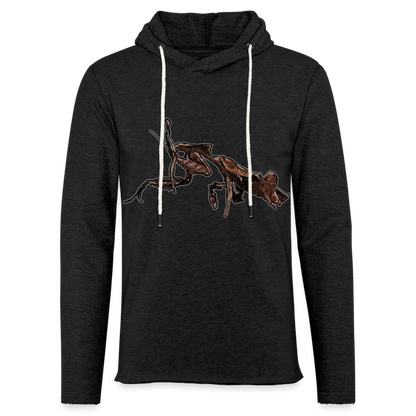 Unisex Kapuzensweatshirt Phyllocrania paradoxa female 2 - Anthrazit