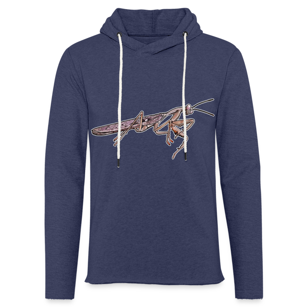 Unisex Kapuzensweatshirt Rhombodera kirbyi male - Navy meliert