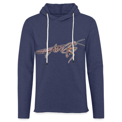 Unisex Kapuzensweatshirt Rhombodera kirbyi male - Navy meliert