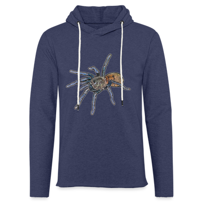 Unisex Kapuzensweatshirt Chromatopelma cyaneopubescens - Navy meliert