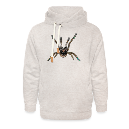 Unisex Schalkragen Hoodie Pterinochilus murinus tcf - Beige meliert