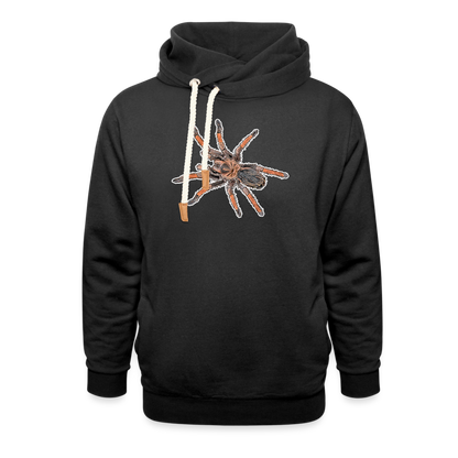 Unisex Schalkragen Hoodie Brachypelma emilia - Schwarz