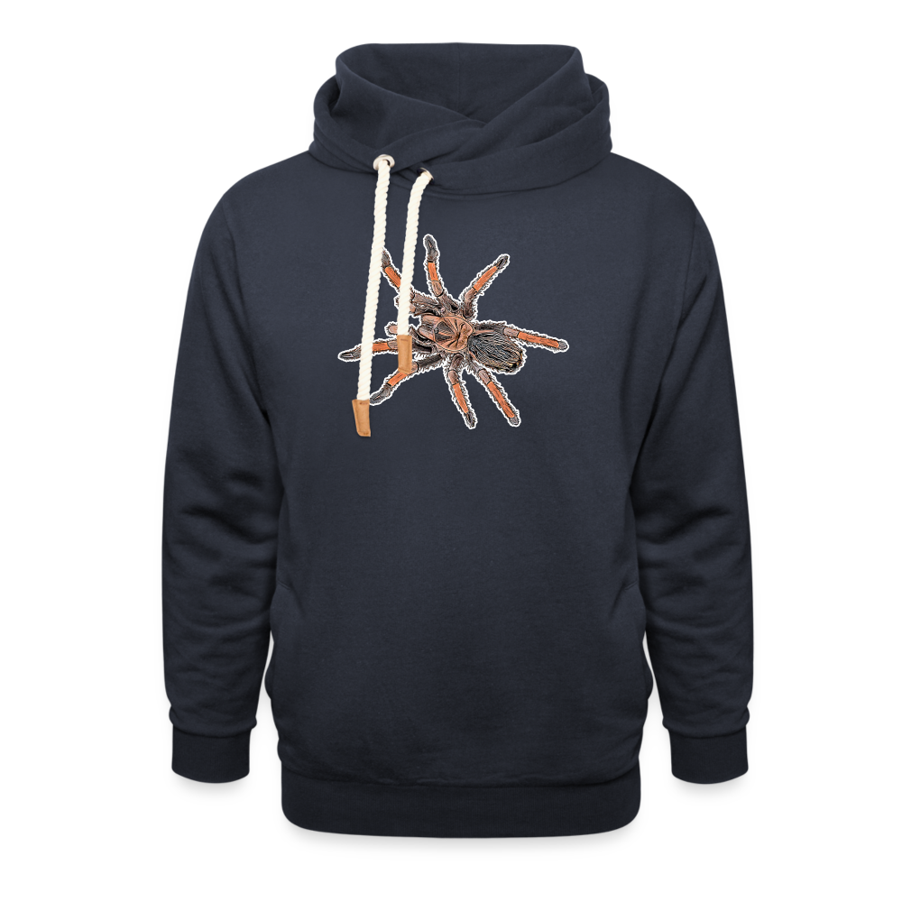 Unisex Schalkragen Hoodie Brachypelma emilia - Navy