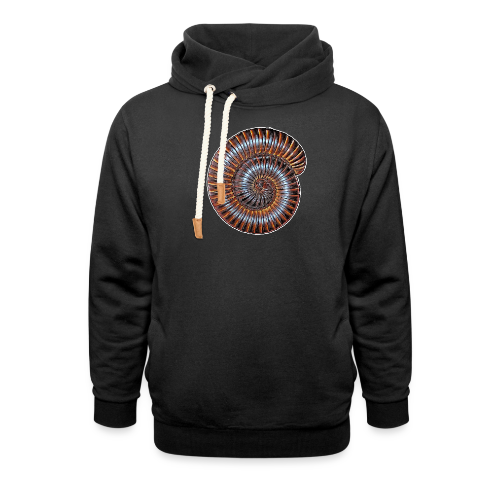 Unisex Schalkragen Hoodie Archispirostreptus gigas - Schwarz