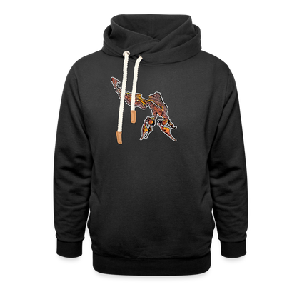 Unisex Schalkragen Hoodie Phyllocrania paradoxa male - Schwarz