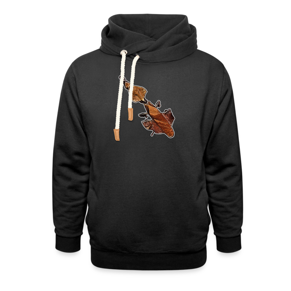 Unisex Schalkragen Hoodie Phyllocrania paradoxa female - Schwarz