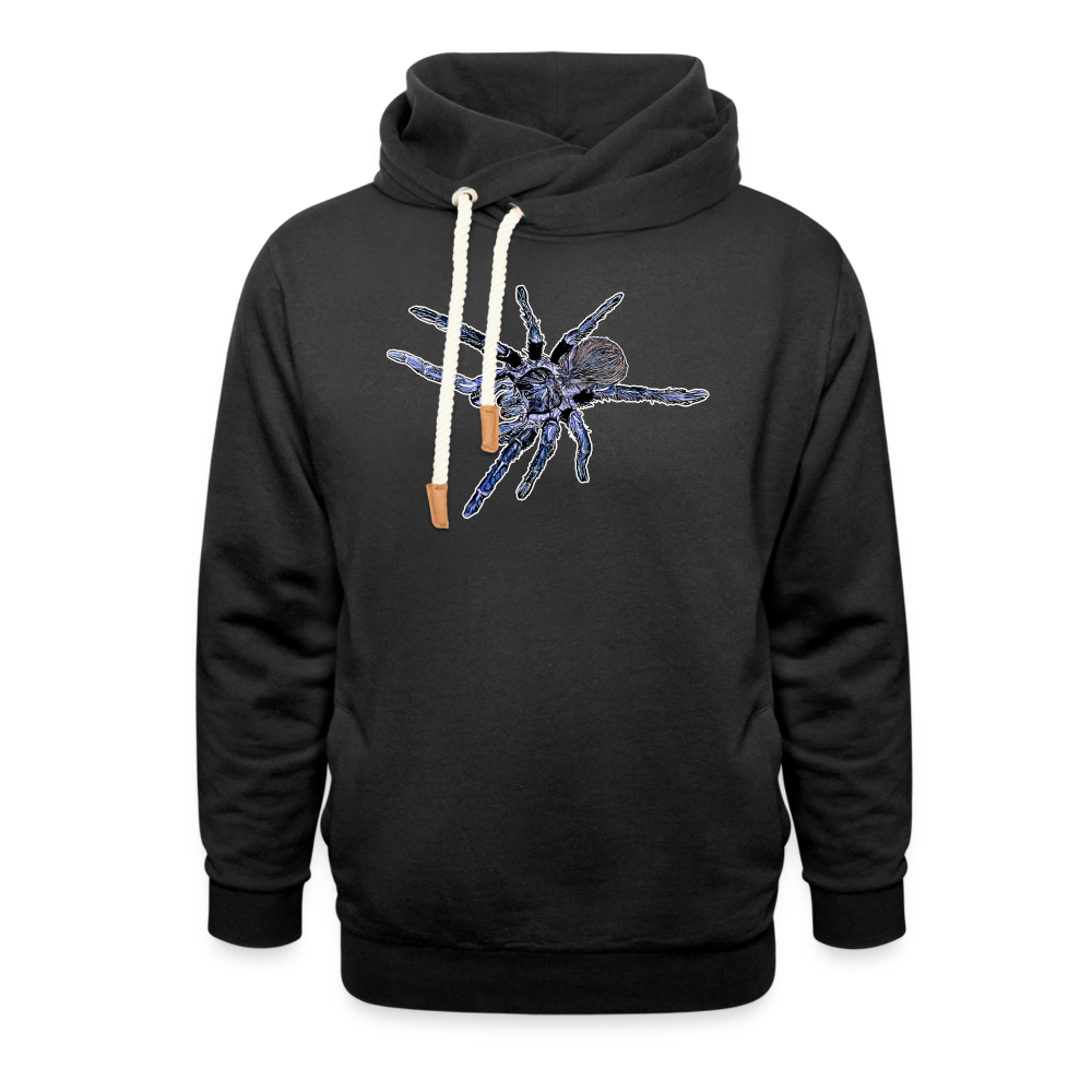 Unisex Schalkragen Hoodie Pterinopelma sazimai - Schwarz