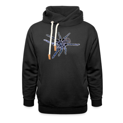 Unisex Schalkragen Hoodie Pterinopelma sazimai - Schwarz
