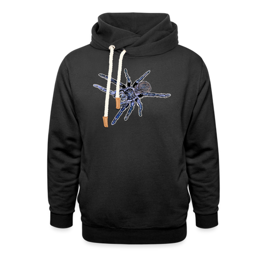 Unisex Schalkragen Hoodie Pterinopelma sazimai - Schwarz