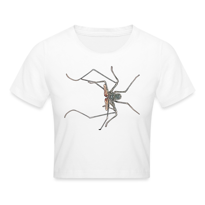 Crop T-Shirt Euphrynichus bacillifer - weiß