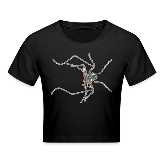 Crop T-Shirt Euphrynichus bacillifer - Schwarz