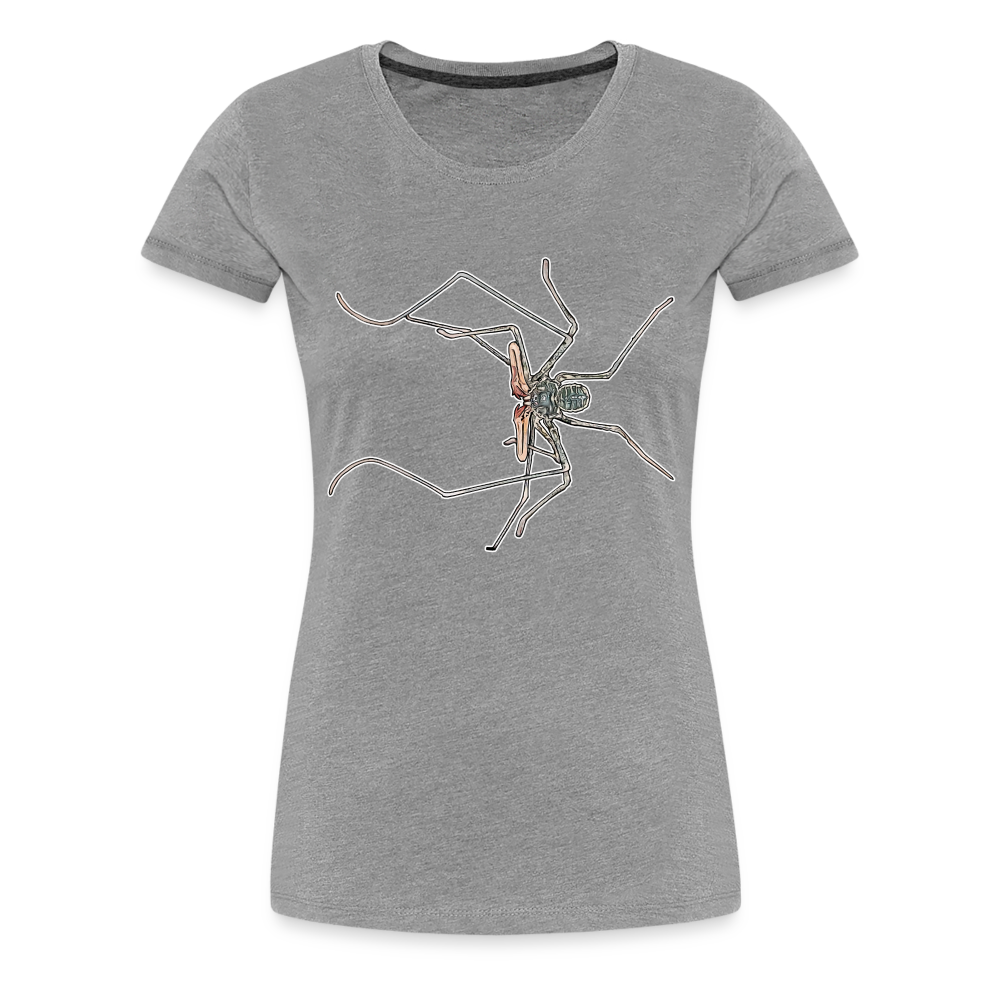 Frauen Basic T-Shirt Euphrynichus bacillifer - Grau meliert