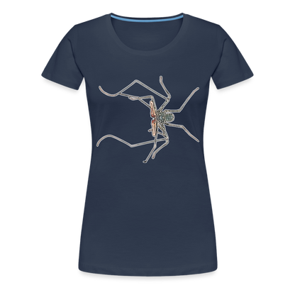 Frauen Basic T-Shirt Euphrynichus bacillifer - Navy