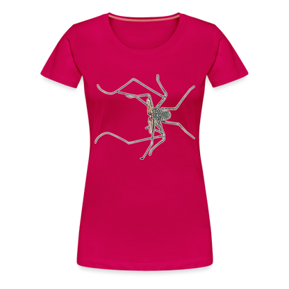 Frauen Basic T-Shirt Euphrynichus bacillifer - dunkles Pink