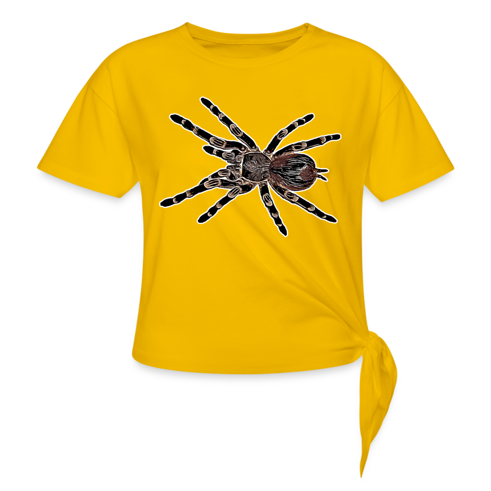 Frauen Knotenshirt Acanthoscurria geniculata - Sonnengelb