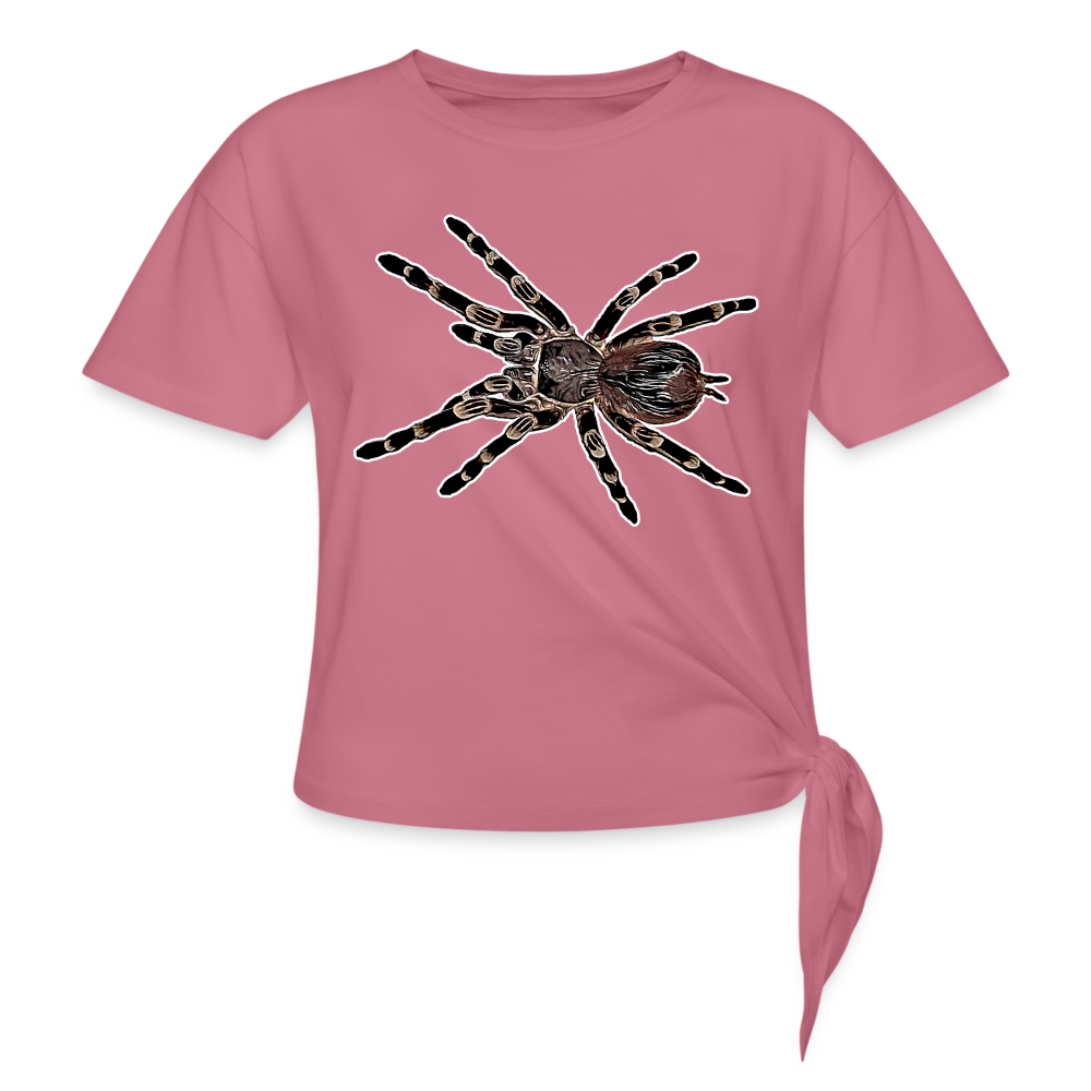 Frauen Knotenshirt Acanthoscurria geniculata - Malve