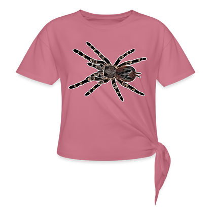 Frauen Knotenshirt Acanthoscurria geniculata - Malve