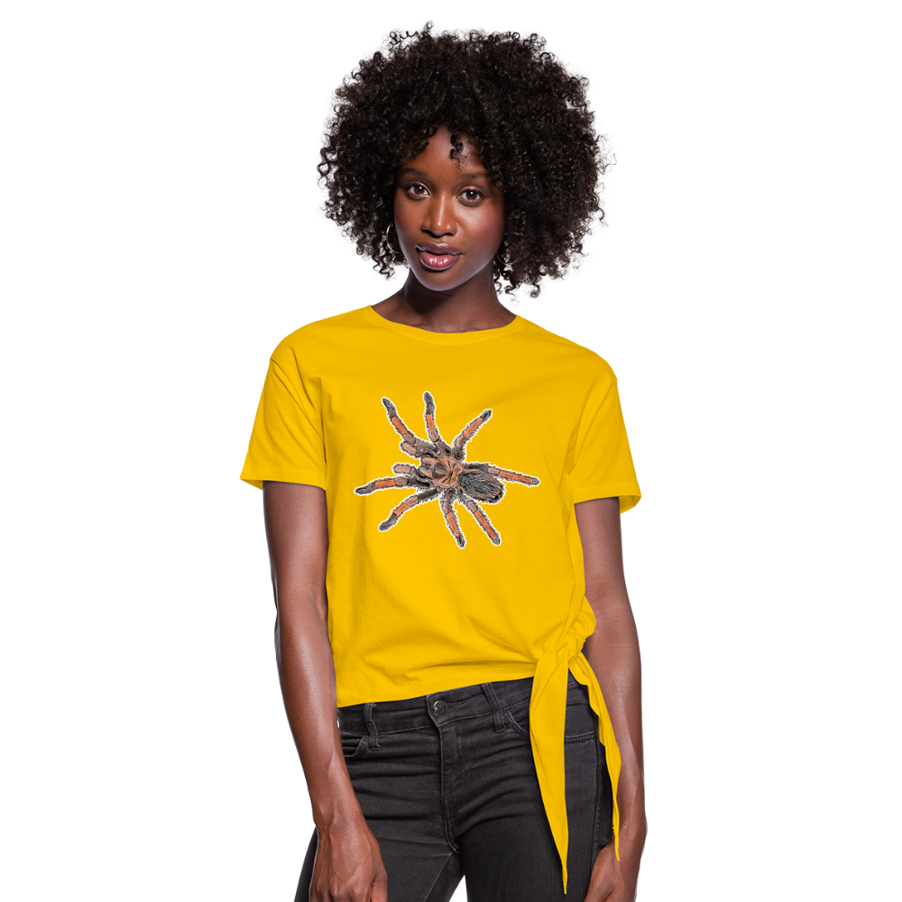 Frauen Knotenshirt Brachypelma emilia - Sonnengelb