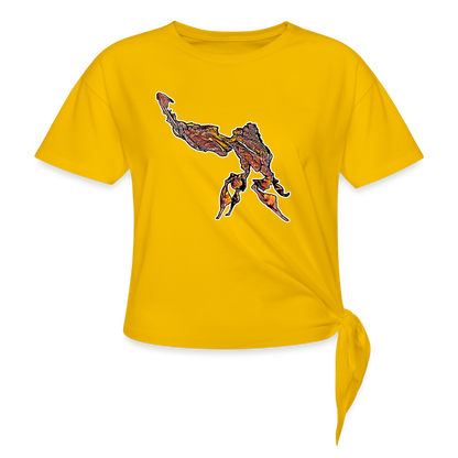 Frauen Knotenshirt Phyllocrania paradoxa male - Sonnengelb