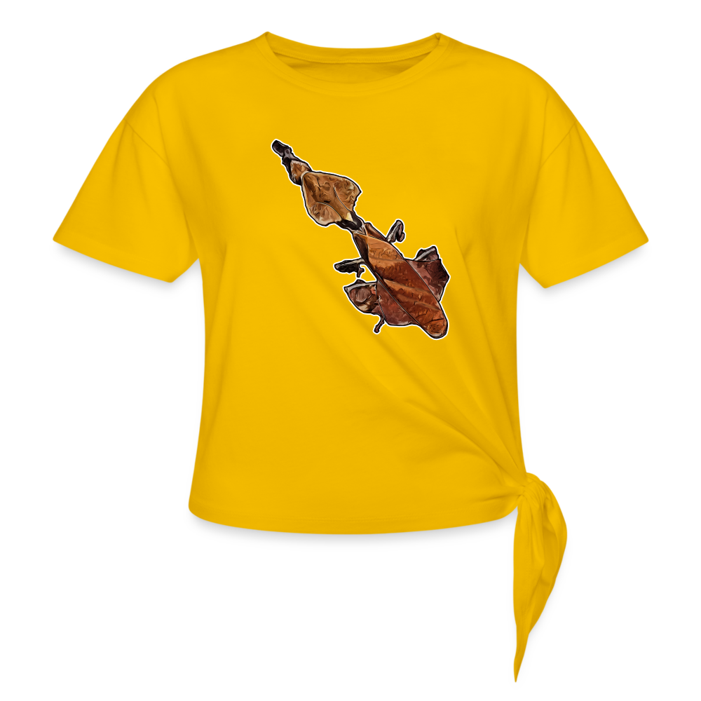 Frauen Knotenshirt Phyllocrania paradoxa female - Sonnengelb