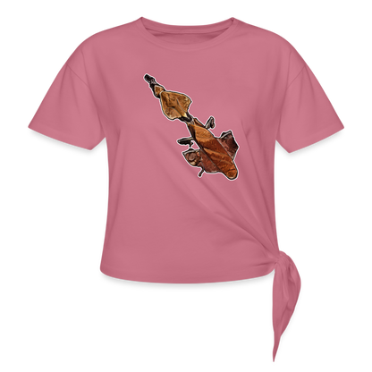 Frauen Knotenshirt Phyllocrania paradoxa female - Malve