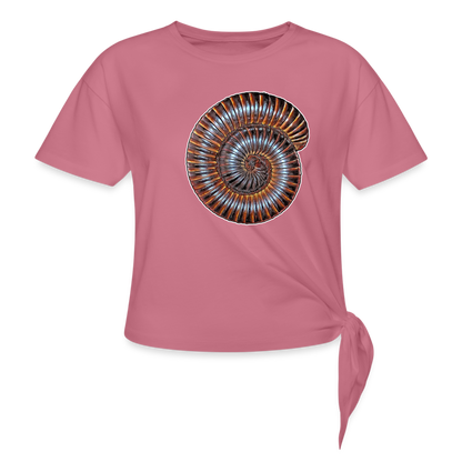 Frauen Knotenshirt Archispirostreptus gigas - Malve