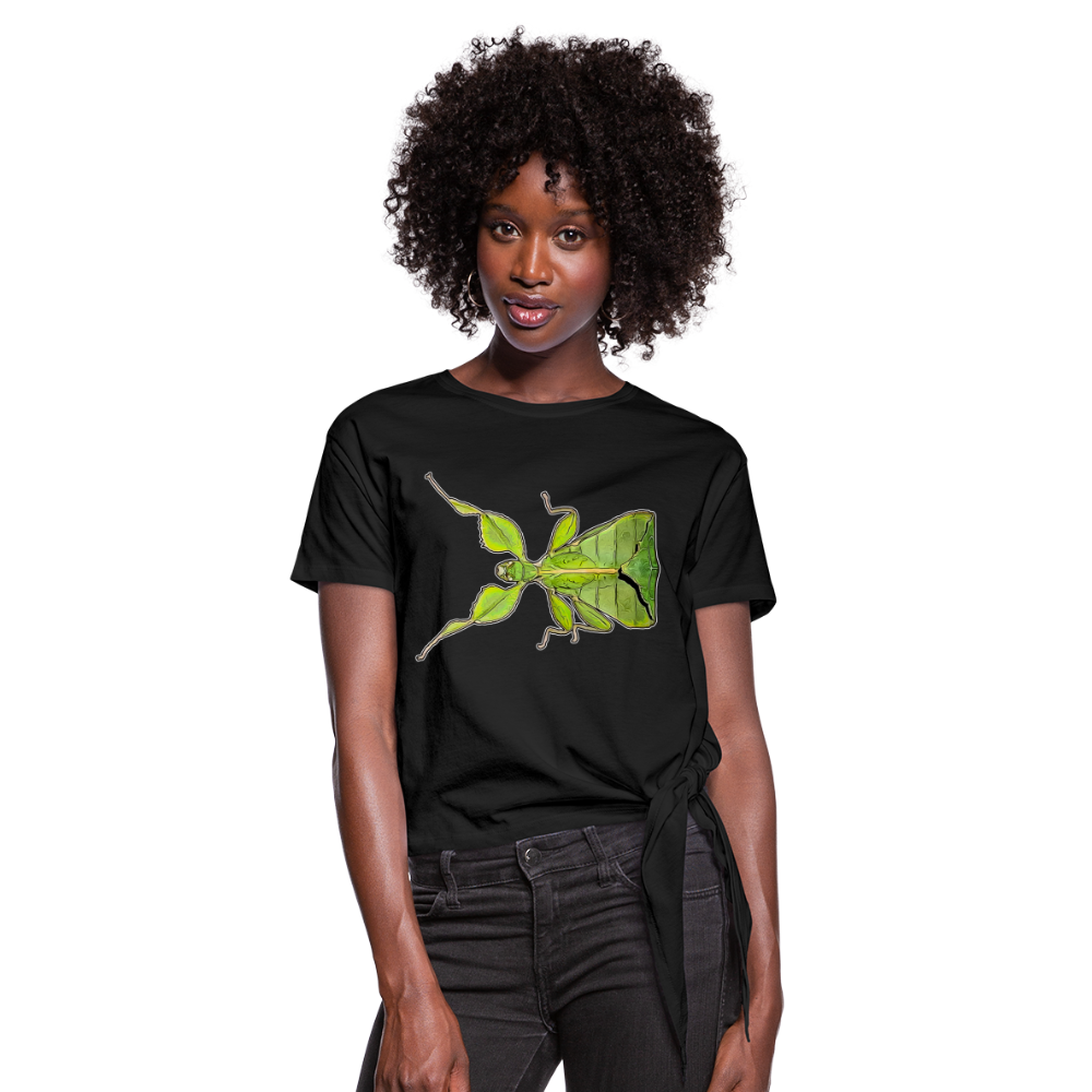 Frauen Knotenshirt Phyllium philippinicum female - Schwarz