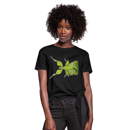 Frauen Knotenshirt Phyllium philippinicum female - Schwarz