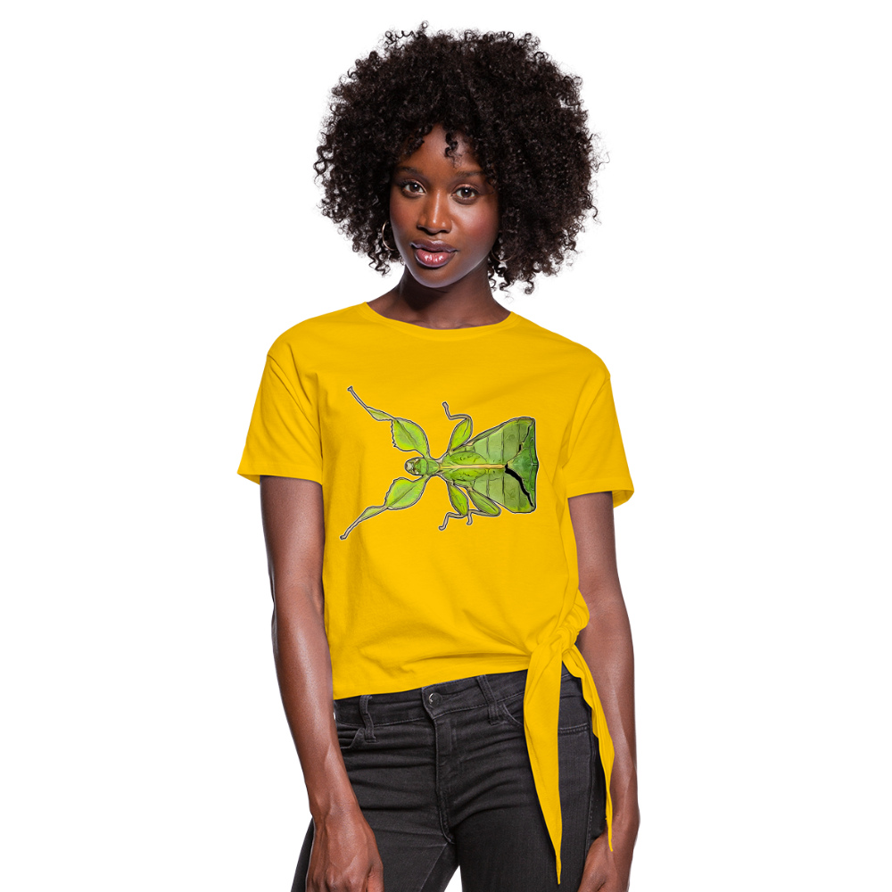 Frauen Knotenshirt Phyllium philippinicum female - Sonnengelb