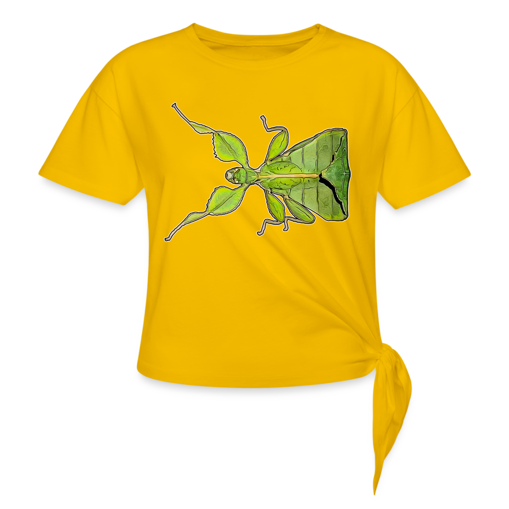 Frauen Knotenshirt Phyllium philippinicum female - Sonnengelb