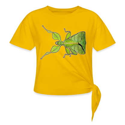 Frauen Knotenshirt Phyllium philippinicum female - Sonnengelb