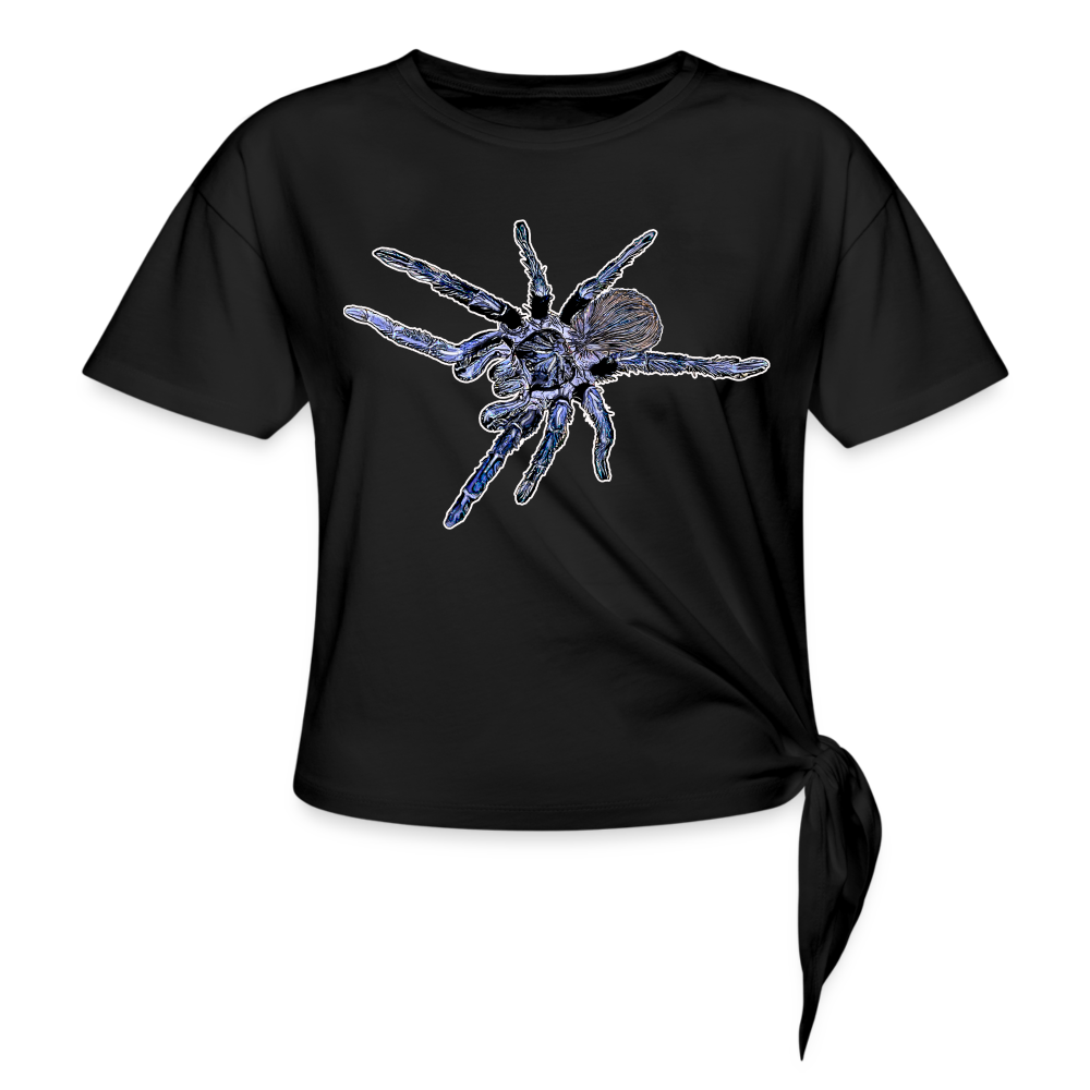 Frauen Knotenshirt Pterinopelma sazimai - Schwarz