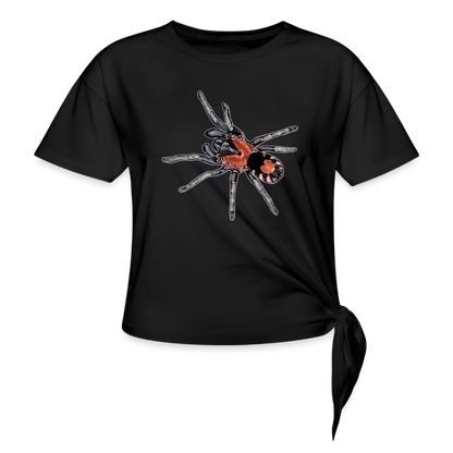 Frauen Knotenshirt Cyriocosmus elegans - Schwarz