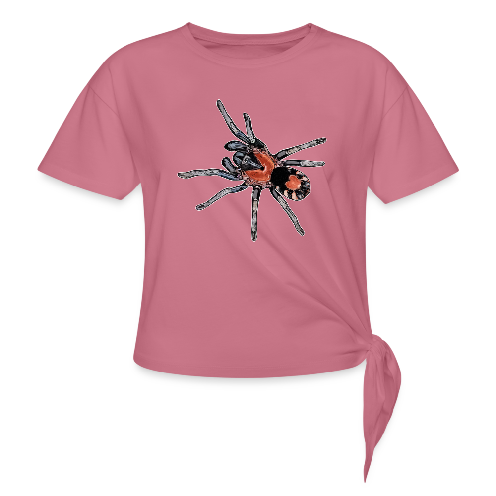 Frauen Knotenshirt Cyriocosmus elegans - Malve