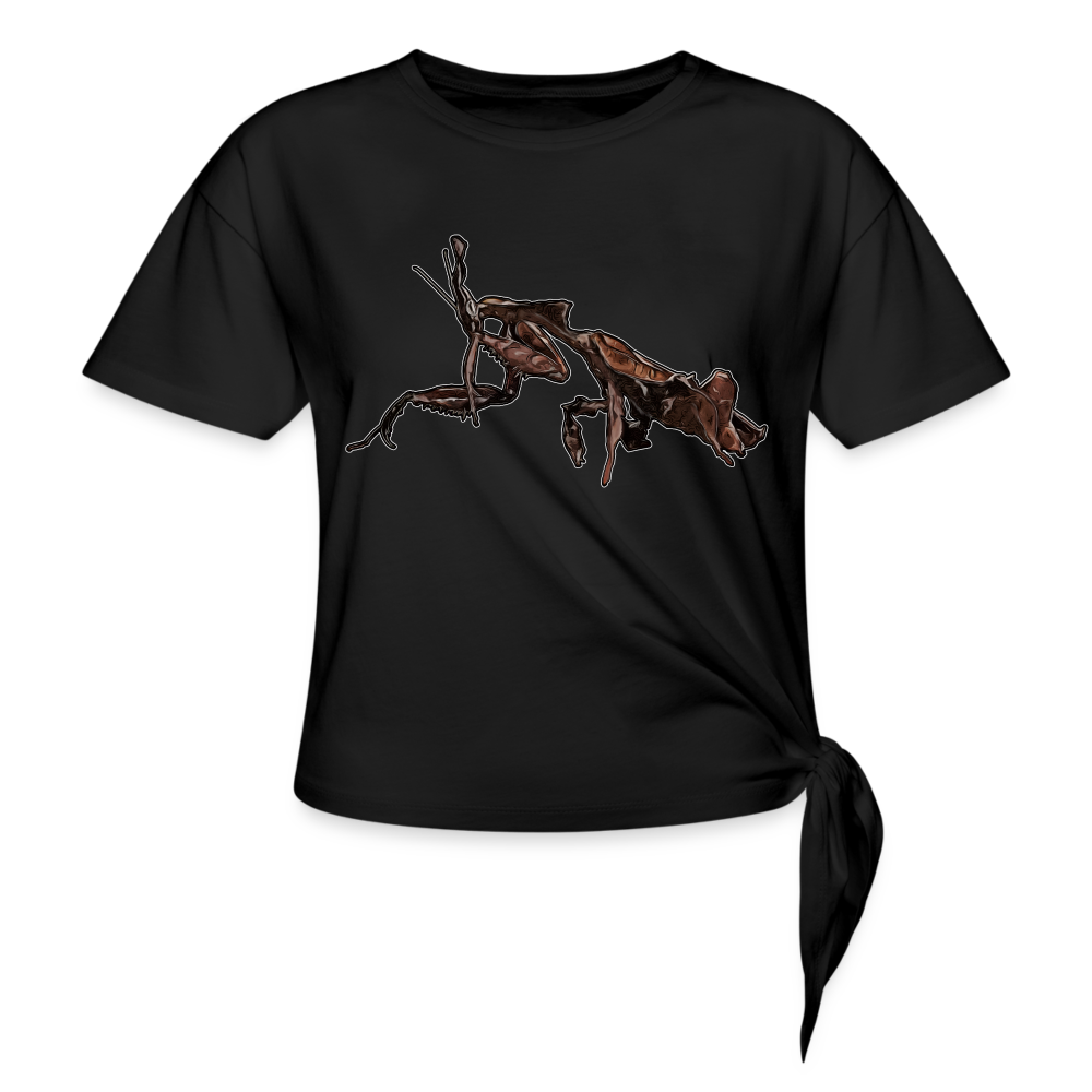 Frauen Knotenshirt Phyllocrania paradoxa female 2 - Schwarz