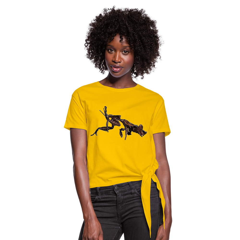 Frauen Knotenshirt Phyllocrania paradoxa female 2 - Sonnengelb