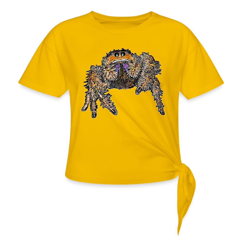 Frauen Knotenshirt Phidippus regius Everglades female - Sonnengelb