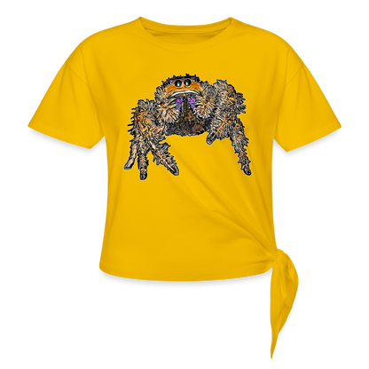 Frauen Knotenshirt Phidippus regius Everglades female - Sonnengelb