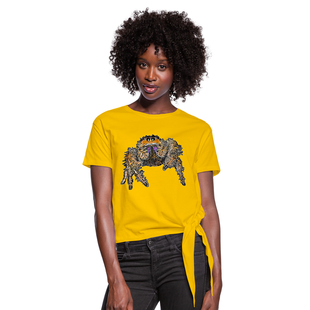 Frauen Knotenshirt Phidippus regius Everglades female - Sonnengelb