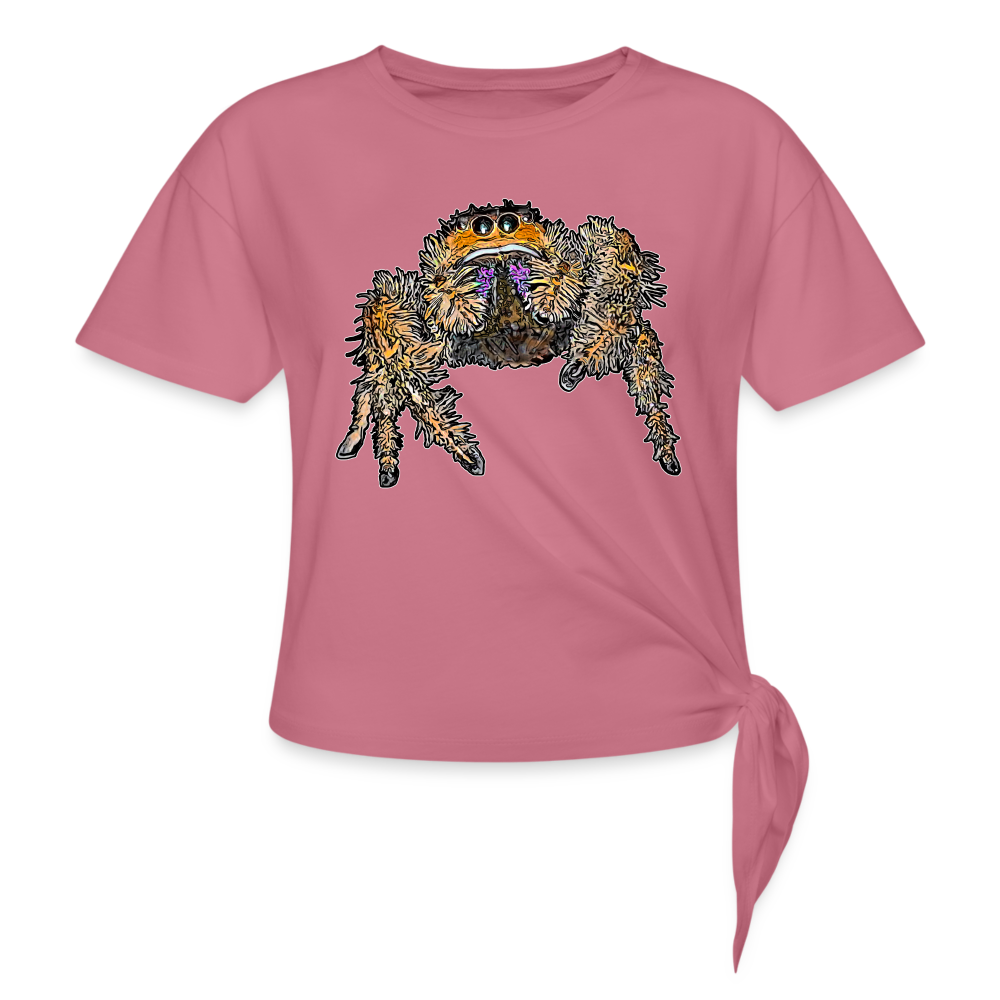 Frauen Knotenshirt Phidippus regius Everglades female - Malve