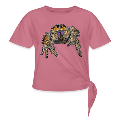 Frauen Knotenshirt Phidippus regius Everglades female - Malve