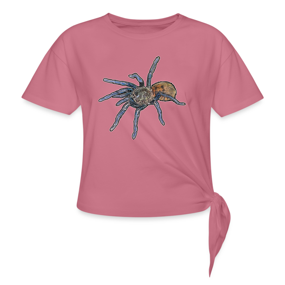 Frauen Knotenshirt Chromatopelma cyaneopubescens - Malve