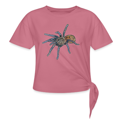 Frauen Knotenshirt Chromatopelma cyaneopubescens - Malve