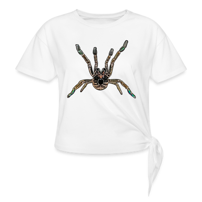 Frauen Knotenshirt Pterinochilus murinus tcf - weiß