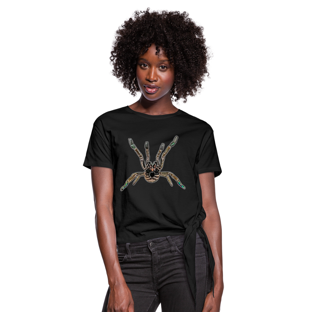 Frauen Knotenshirt Pterinochilus murinus tcf - Schwarz