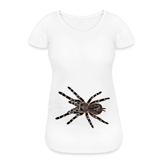 Frauen Schwangerschafts-T-Shirt Acanthoscurria geniculata - weiß