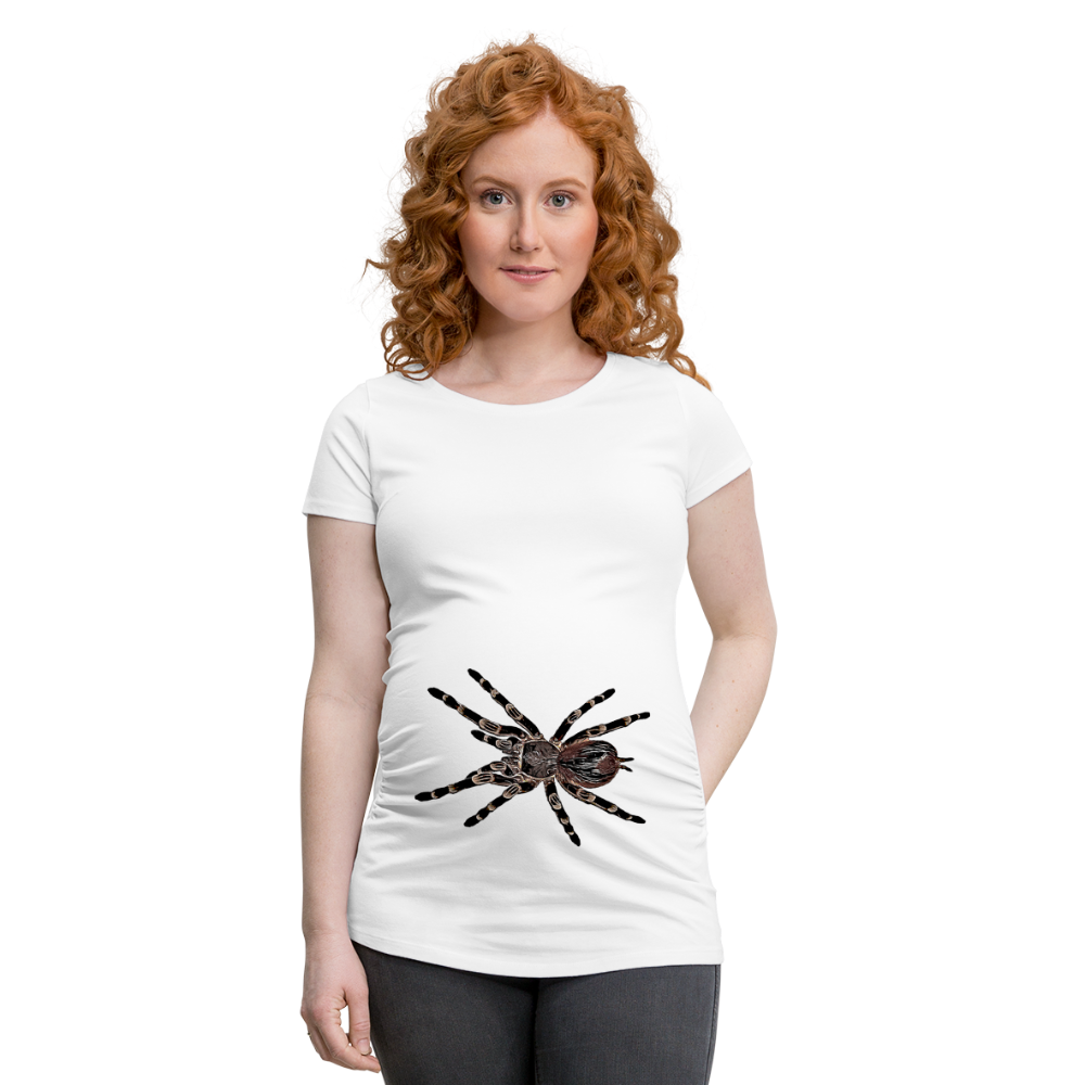 Frauen Schwangerschafts-T-Shirt Acanthoscurria geniculata - weiß