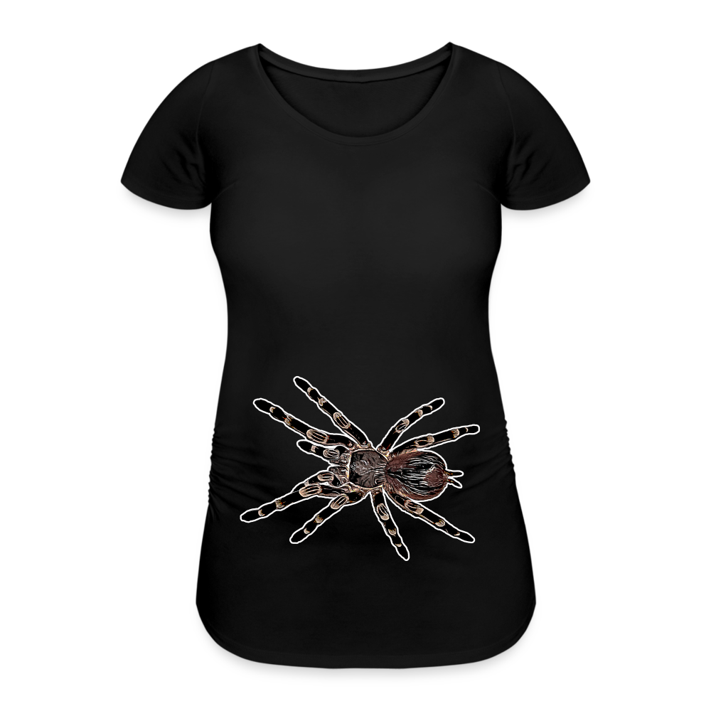 Frauen Schwangerschafts-T-Shirt Acanthoscurria geniculata - Schwarz