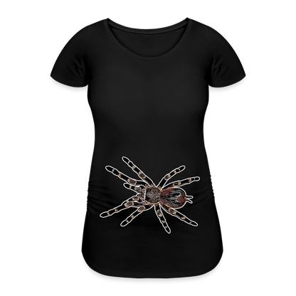 Frauen Schwangerschafts-T-Shirt Acanthoscurria geniculata - Schwarz